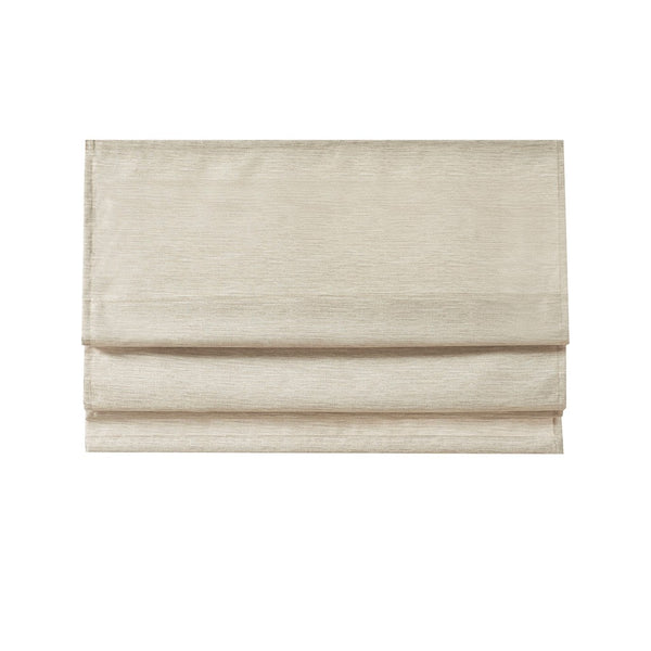 English Elm Printed Faux Silk Room Darkening Cordless Roman Shade with Thermal Foam Backing, OEKO-TEX Certified Elegance Ivory 6.36 L x 11.42 W x 7.48 H B03598304