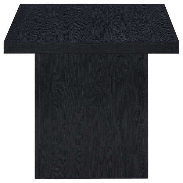 English Elm Caroline Matte Black 3 Piece Coffee and End Table Set for Modern Living Rooms B062S01597