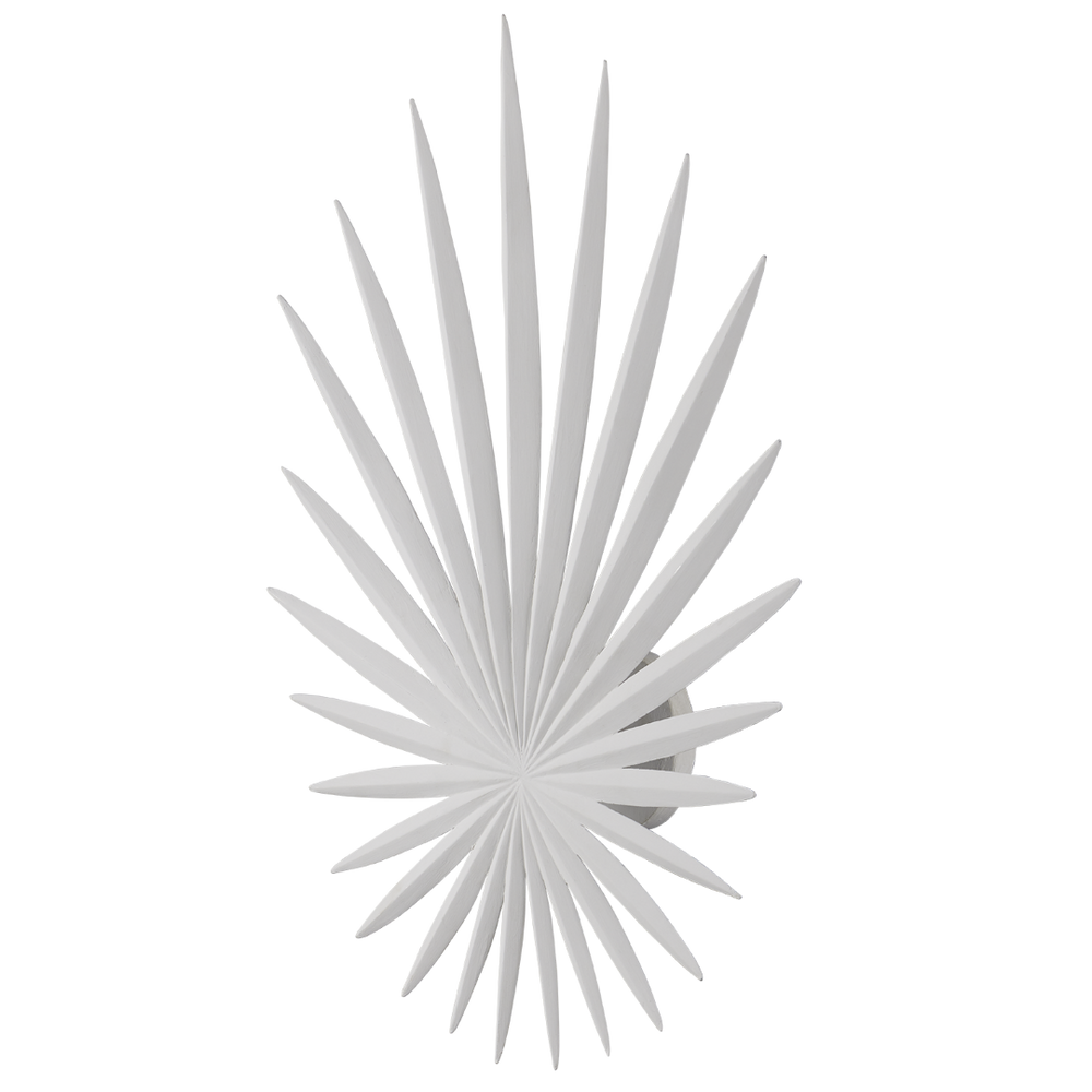 Bismarkia White Wall Sconce - Nature-Inspired Design by Marjorie Skouras, LED, Handcrafted Elegance