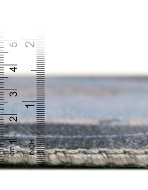 Unique Loom Timeless Thomas Machine Made Medallion Rug Blue Gray, Navy Blue 5' 1" x 8' 0"