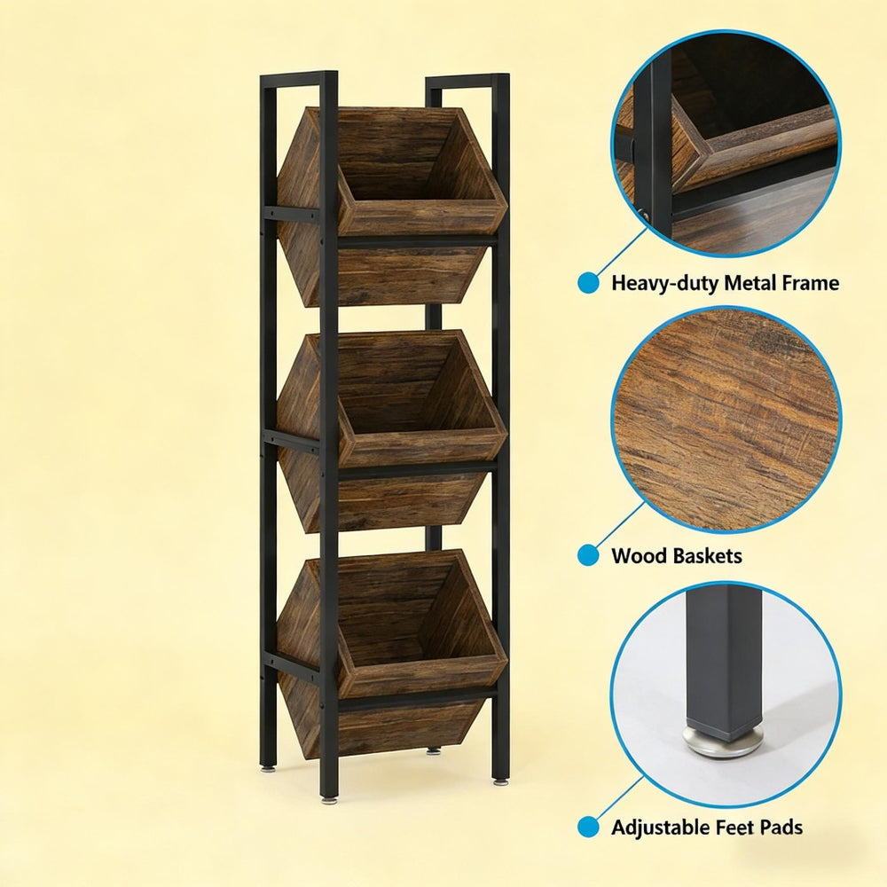 English Elm Stable Freestanding Wine Rack 36 Bottle Metal Wood Industrial Bar Storage T3971P449827