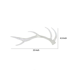 English Elm Decorative Clear Resin Antler Sculpture Transparent Light Catching Rustic Modern Accent B056P417021