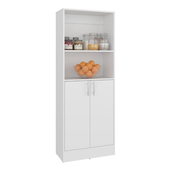 English Elm Juls Tall Slim Pantry Cabinet with Open Shelves for Kitchen or Laundry Room B200P474237
