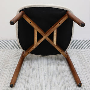 English Elm Laurel Green Flannelette Dining Chairs Set Of 2 - Ergonomic Design, Walnut Legs, Versatile Style T3967P386697