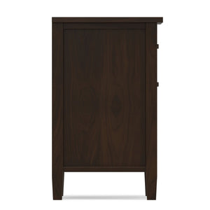 English Elm Warm Shaker Solid Pine Nightstand Two Drawer Open Shelf Farmhouse Bedside Storage B136P420752