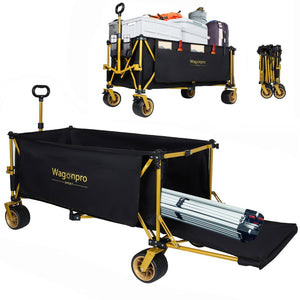 English Elm 67-1/2in Heavy Duty Beach Wagon All-terrain Wheels Foldable Tailgate 480lb Capacity W2932P349287