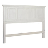 OSP Home Furnishings Farmhouse Queen Headboard Rustic White