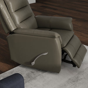 English Elm Global Swivel Glider Recliner In Madras Gray - Luxurious Comfort, Smooth Motion & Durable Design B339P333954