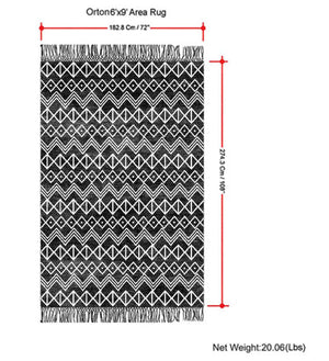 English Elm Orton 6 x 9 Area Rug Ivory Taupe Handwoven Wool Blend Geometric Pattern with Hand-Knotted Fringe B136P188393