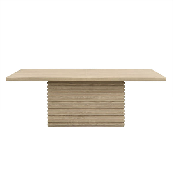 English Elm Christopher Knight Home® - Coad 84-Inch Rectangular Dining Table - Light Natural Solid Wood For Stylish Gatherings & Versatility N771P347115A_N771P347116A