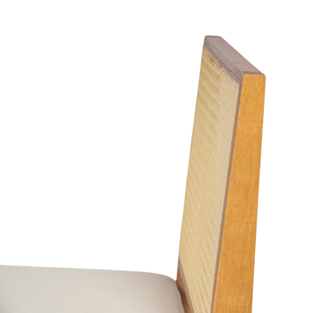 English Elm Christopher Knight Home® - Chandigarh Dining Room Chairs - Set Of 2, Natural Cane & Beige Cushions For Farmhouse Charm & Comfort N768P241398N