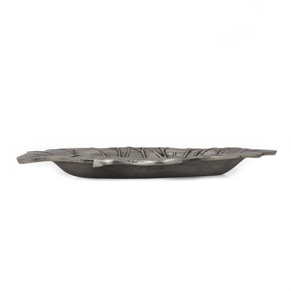 English Elm Christopher Knight Home® - Platter Elegant Oval Aluminum & Glass Serving Tray with Floral Motif, Chills or Heats, Handwash Only (16.5") 71639.00