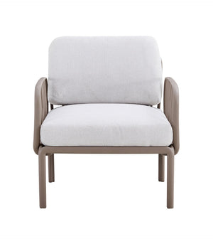 English Elm Patio Indoor/Outdoor Single Sofa Armchair With Weatherproof Cushions – Modern Comfort For Any Space W370S00039-GIGA
