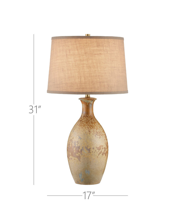 Currey & Company Stellata Table Lamp - Unique Crystallized Design With Rich Speckles For Elegant Home Décor Accent Ivory Ceramic 6000-1037-currey-company