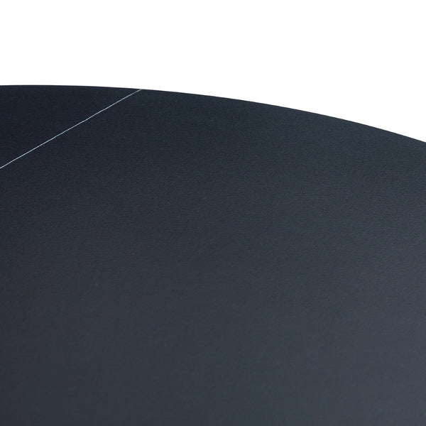 English Elm Table Set - Modern 42-Inch Round Dining Table With 6 Stylish White Chairs & Stainless Steel Legs W2920S00016-GIGA