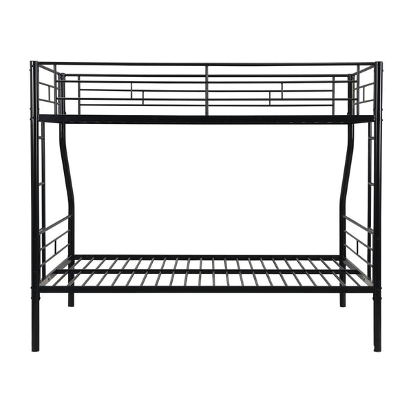 English Elm Twin Over Full Metal Bunk Bed With Under-Bed Storage, Easy Assembly, Modern Design, No Box Spring Required W311P297434-GIGA
