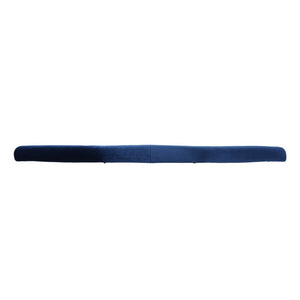 English Elm Tufted Queen Headboard with Nailhead Trim Solid Wood Frame Adjustable Iron Legs Navy Blue 57875.00NVLTNBLU