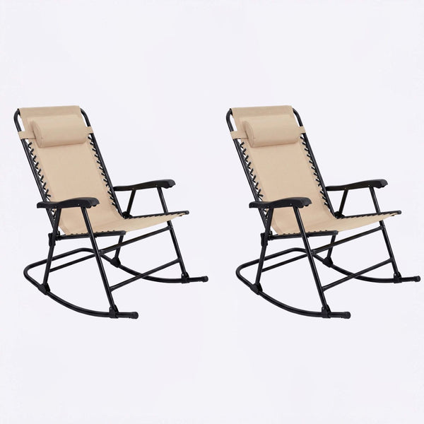 English Elm Oversized Zero Gravity Patio Recliner with Mesh Seat Wood Arms and Cup Holder W5159P446019