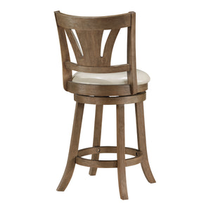 OSP Home Furnishings Miller Counter Stool Cream/Medium Oak