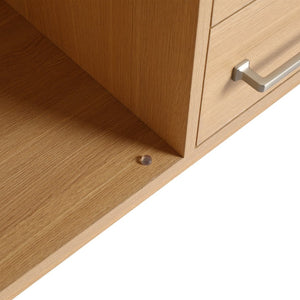 English Elm 60" Freestanding Bathroom Vanity With Double Sink, Soft-Close Doors & Drawers In Original Oak Finish P1 W1972P315232-GIGA