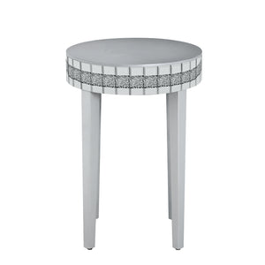 English Elm Artisanal Round Mirror Breakfast Table - Space-Saving Bistro-Style Design For Modern Living Spaces N842P304339S