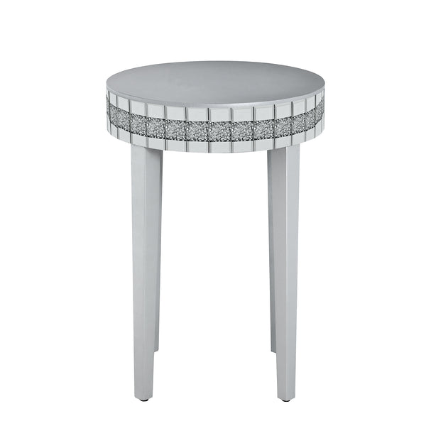 English Elm Artisanal Round Mirror Breakfast Table - Space-Saving Bistro-Style Design For Modern Living Spaces N842P304339S