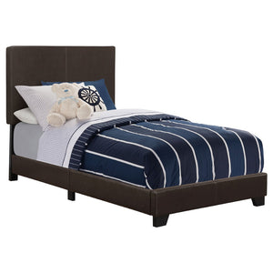English Elm Warwick Twin Bedroom Set with Leatherette Upholstered Bed and Coordinated Storage Pieces B062S00752