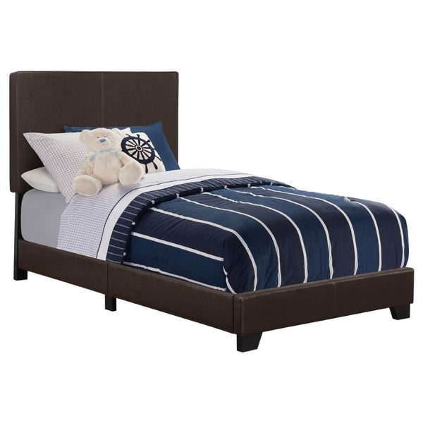 English Elm Warwick Twin Bedroom Set with Leatherette Upholstered Bed and Coordinated Storage Pieces B062S00752