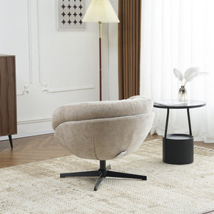 English Elm Christopher Knight Home® - Modern Chenille Office Chair 360° Swivel Accent Seat with Plush Upholstery, Compact Cozy Reading Spot Brown N817P207777K