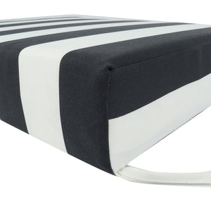 English Elm Outdoor Deep Seat Cushions for Patio Furniture Waterproof Replacement Chair Cushions Durable 24.8x8.27x16.93 Black White W419P311609