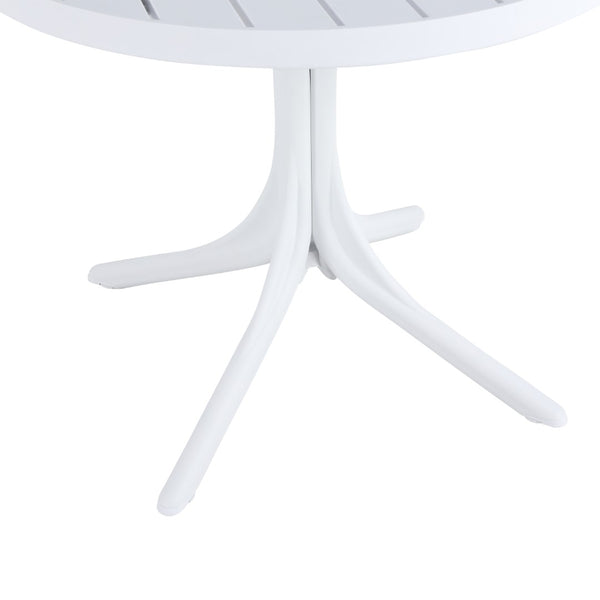 English Elm Summer Round Polypropylene Patio Dining Table Weatherproof Lightweight Indoor Outdoor Use W3450P323346