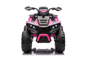 English Elm Kids Electric Atv 24v 4wd Two Passenger Ride on with Eva Tires and Suspension Pink W1620S00002