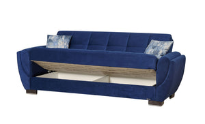 English Elm Primenest Stylish Convertible Sofabed With Storage – Blue Microfiber For Space-Saving Comfort B030P286498-GIGA