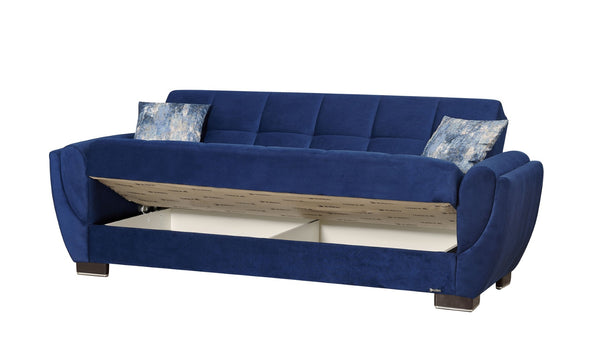 English Elm Primenest Stylish Convertible Sofabed With Storage – Blue Microfiber For Space-Saving Comfort B030P286498-GIGA