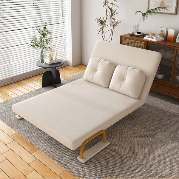English Elm 46" Wide Corduroy Sleeper Sofa Bed Convertible Folding Chair for Two with Adjustable Backrest W2700P431033