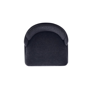 English Elm Flor Elegant Twill Weave Metal Dining Chair with High-Density Foam, Gold Ferrules, Fully Assembled Black B365P397754