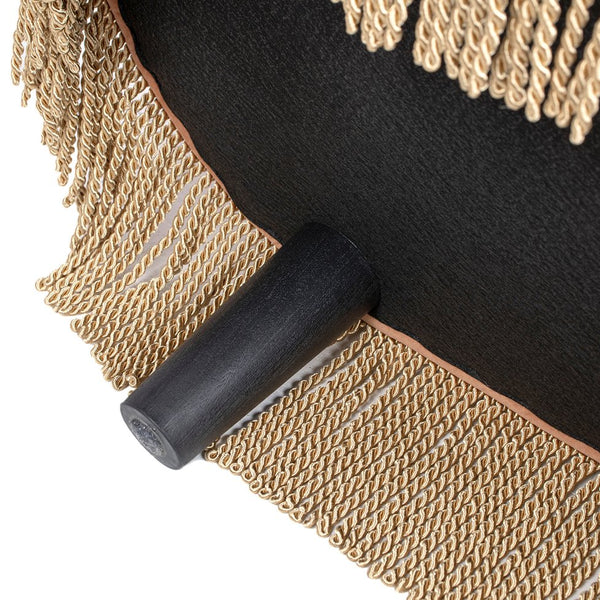 English Elm Jennifer Taylor Home - Serena 38" Oval Storage Bench Ottoman with Velvet Ruched Trim and Fringe Tassels, Spacious Seat Orange B2719P238473