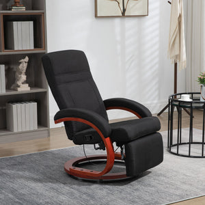 English Elm Homcom Manual Recliner Chair - 360° Swivel, Adjustable Footrest, Padded Arms For Ultimate Comfort W2225P217434