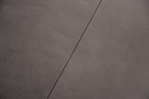 English Elm Gray Mezzanotte Italian Leather Chair with Welted Box Cushions, Track Arms, Luxe Gray Finish B2741S00588