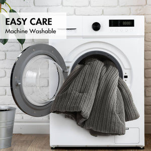 English Elm 3PCS King Comforter Set – Plush Washed Microfiber Comforter & Shams, Hypoallergenic 100% Poly Fill Luxury Charcoal 23 L x 21 W x 13 H B035P341107