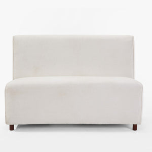 English Elm 49" Boucle Upholstered Compact Loveseat with Curved Back for Scandinavian Living Rooms W1687P372429