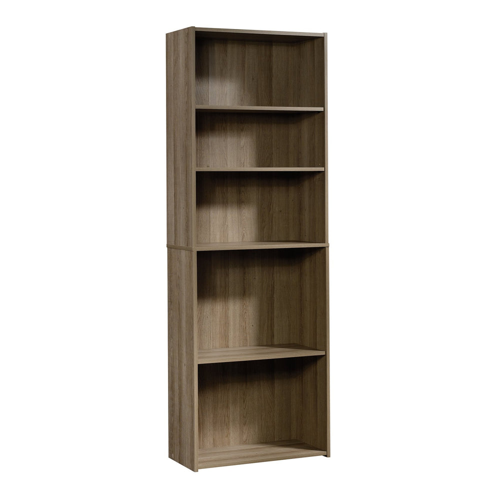 English Elm 5-Shelf Bookcase In Warm Brown Finish – Stylish, Durable Storage With Adjustable Shelves For Any Room B356P402599