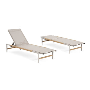 English Elm Christopher Knight Home® - Hargrove Outdoor Patio Chaise Lounge Set Of 2 - Durable Aluminum, Ergonomic Mesh, Stylish Design N775P232991S