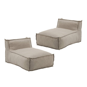 English Elm Christopher Knight Home® - Ramona Outdoor Bean Bag Lounge Chairs Set Of 2 - Weather-Resistant, Eco-Friendly Comfort For All N775P265560B-S2
