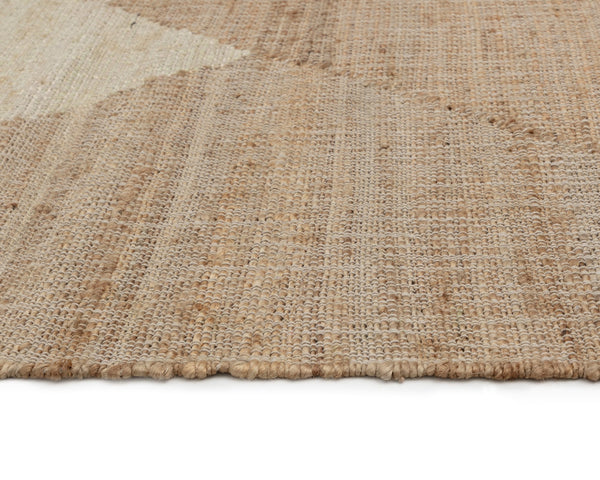 Sunpan Oswego Hand-woven Rug - Artisan-crafted Geometric Design In Natural And Sage Tones For Any Space Taupe Jute Blend 111980