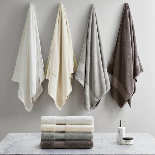 English Elm 2 Turkish Cotton Bath Sheets Set 35x70 Inches - Ultra Absorbent, Plush Spa-Luxe Towels for Home Natural 17.32 L x 12.6 W x 5.91 H B035P319795