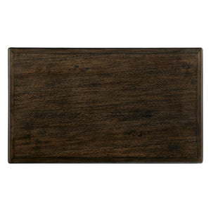 English Elm Solid Wood Rectangle Coffee Table With Antique Finish, 4 Drawers, Rivet Legs - Rustic Charm For Living Room W1202P176740-GIGA