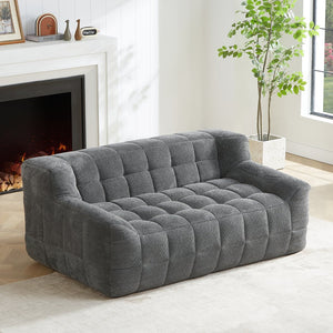 English Elm Liyasi Modular Full Compression Sofa — Plush Memory Foam Seating, Premium Fabric, No Assembly Needed Grey W820P293130