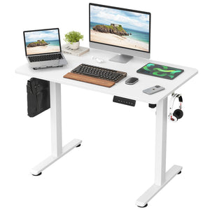 English Elm Stary Electric Standing Desk With Splice Board - Adjustable Height For Home Office Comfort & Productivity T3623P339387-GIGA
