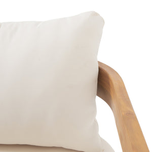 English Elm Christopher Knight Home® - Brooklyn Teak Loveseat & Coffee Table Set - Beige Acacia Wood, Compact Modern Tub Seat, Space-Saving Elegance N770P339705C